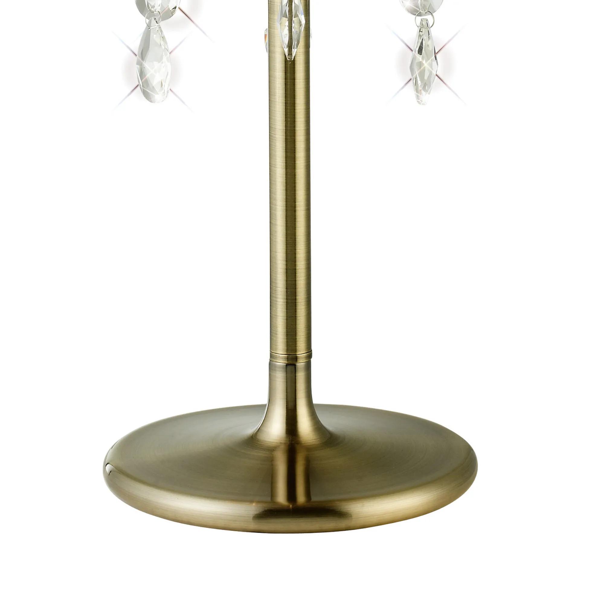 Olivia Crystal 61cm 3 Light Table Lamp IL30065/SB  Diyas Olivia Antique Brass-Soft Bronze